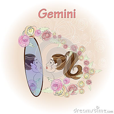 zodiac signs Gemini Stock Photo